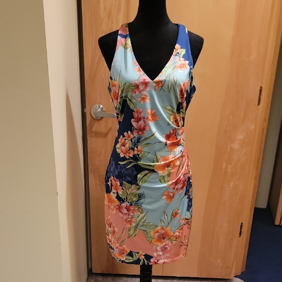 Guess Floral Sleeveless Dress Sz 8 - Picture 1 of 12
